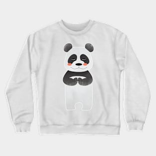 Little Prayer Panda in his Bamboo Forest Crewneck Sweatshirt